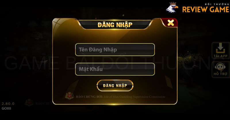 Đăng Nhập kho game go88 nhanh chóng